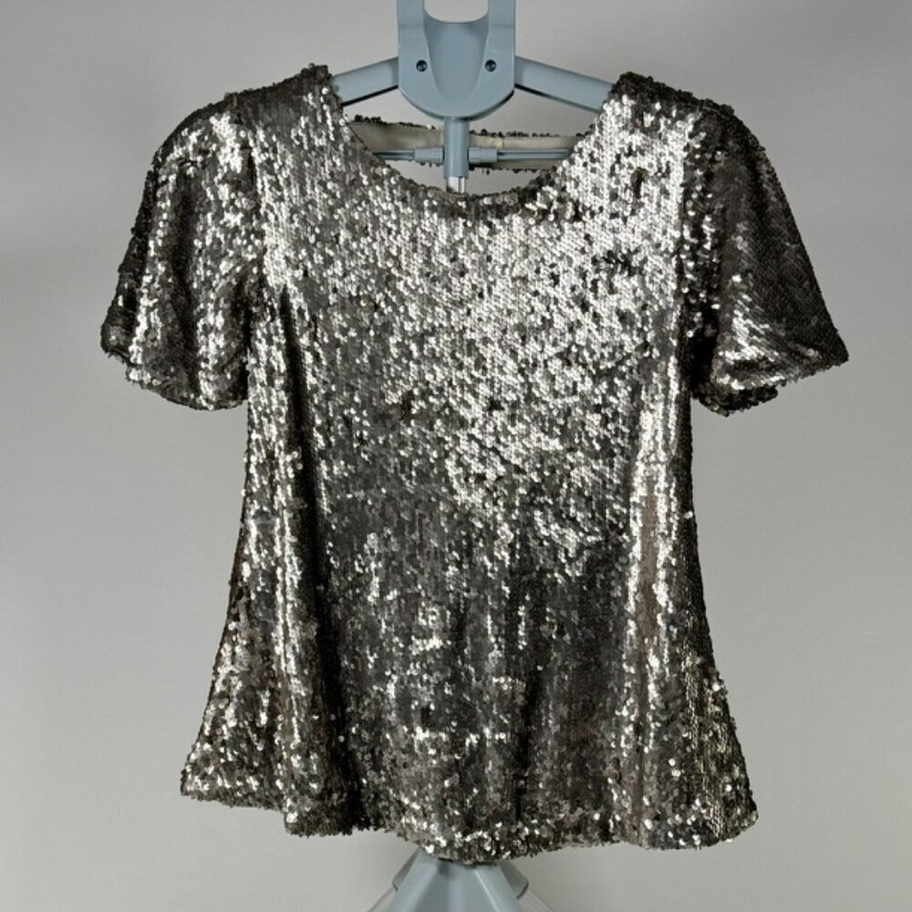 Altar'd State Sequin Short Sleeve top - Size Small - Picture 1 of 8